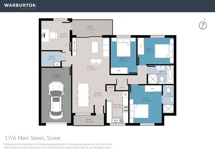 Floorplan of Homely unit listing, 17/6 Main Street, Scone NSW 2337