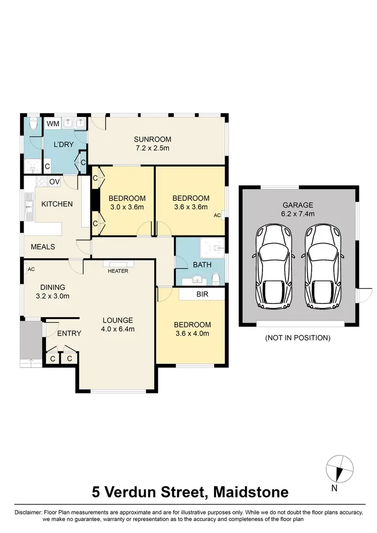 Floorplan of Homely house listing, 5 Verdun Street, Maidstone VIC 3012