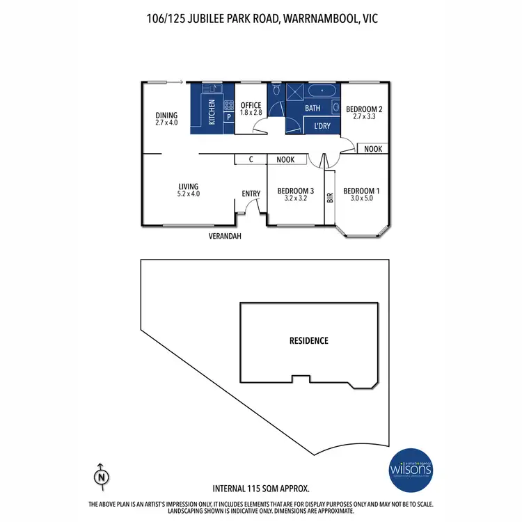 Floorplan of Homely house listing, 106/125 Jubilee Park Road, Warrnambool VIC 3280