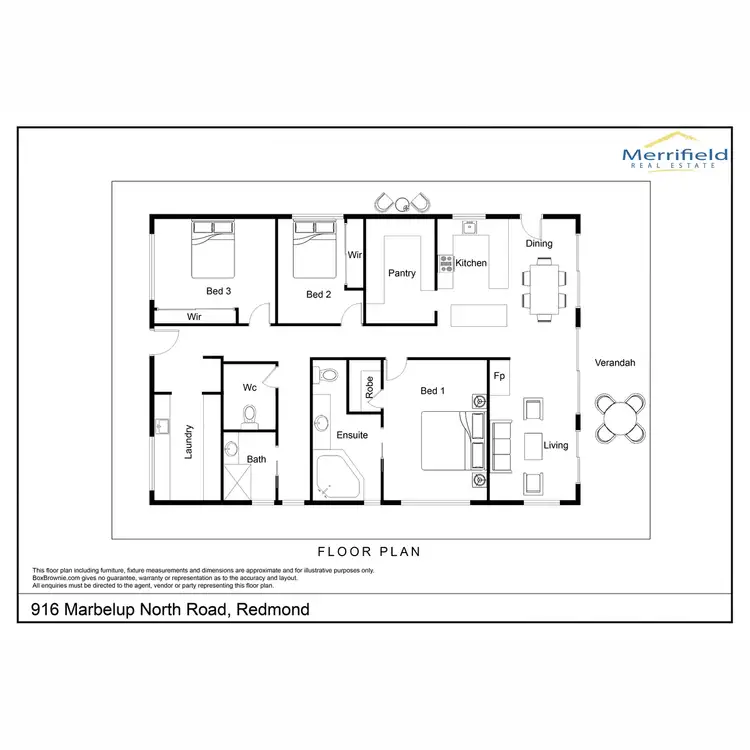 Floorplan of Homely house listing, 916 Marbelup North Road, Redmond WA 6327