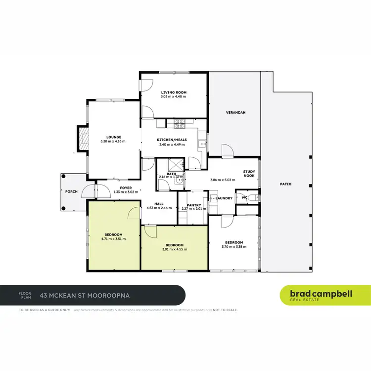 Floorplan of Homely house listing, 43 McKean Street, Mooroopna VIC 3629