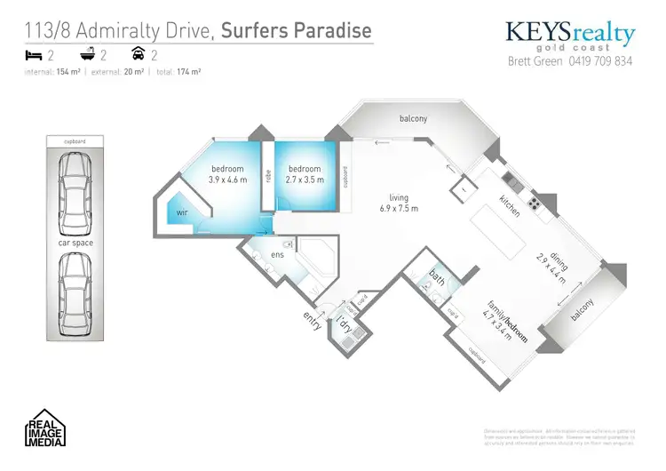Floorplan of Homely apartment listing, 113/8 Admiralty Drive, Paradise Waters QLD 4217