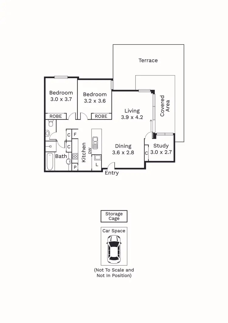 Floorplan of Homely apartment listing, 102/72 Altona Street, Kensington VIC 3031