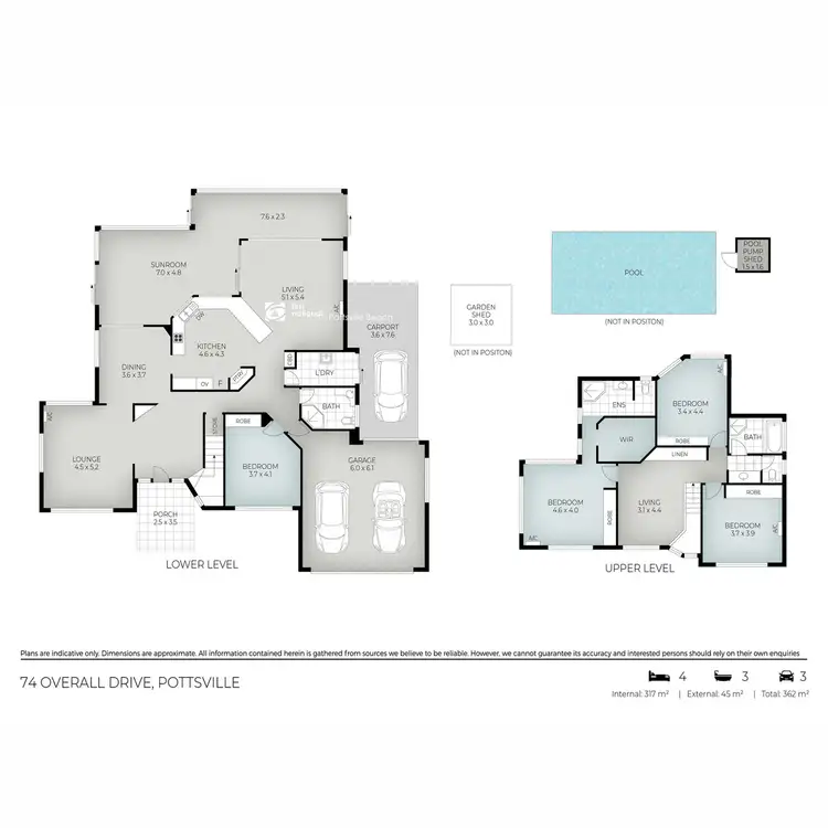 Floorplan of Homely house listing, 74 Overall Drive, Pottsville NSW 2489