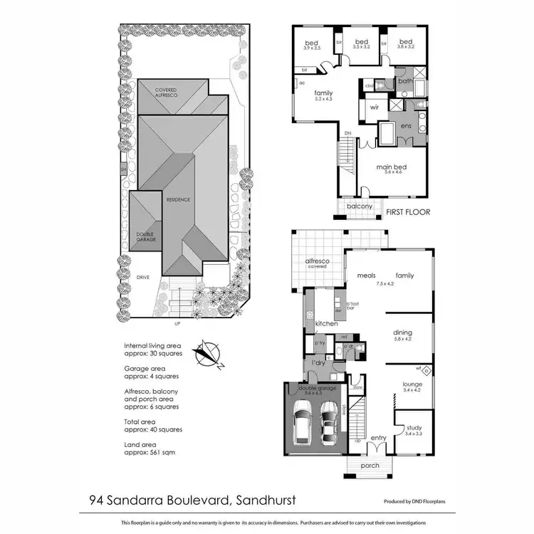Floorplan of Homely house listing, 94 Sandarra Boulevard, Sandhurst VIC 3977