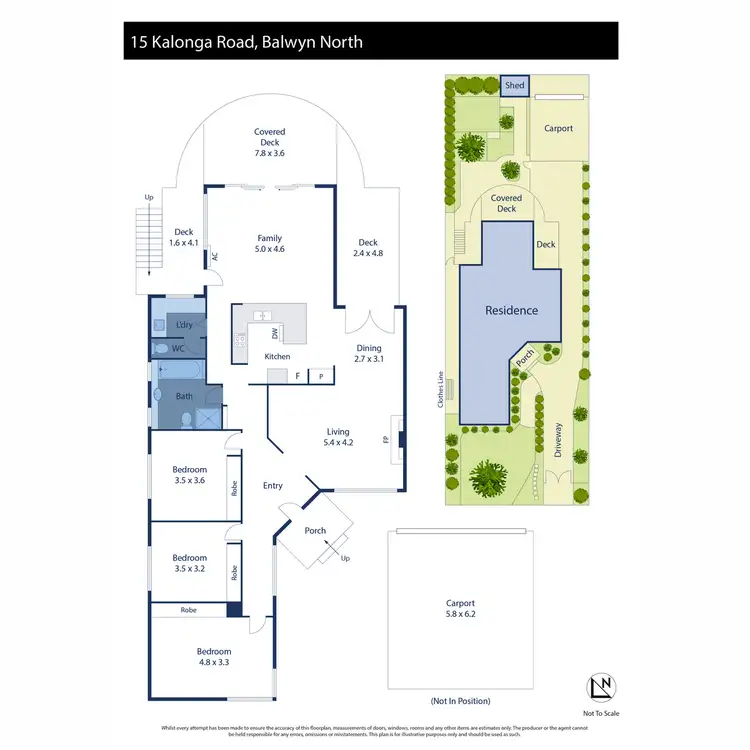 Floorplan of Homely house listing, 15 Kalonga Road, Balwyn North VIC 3104