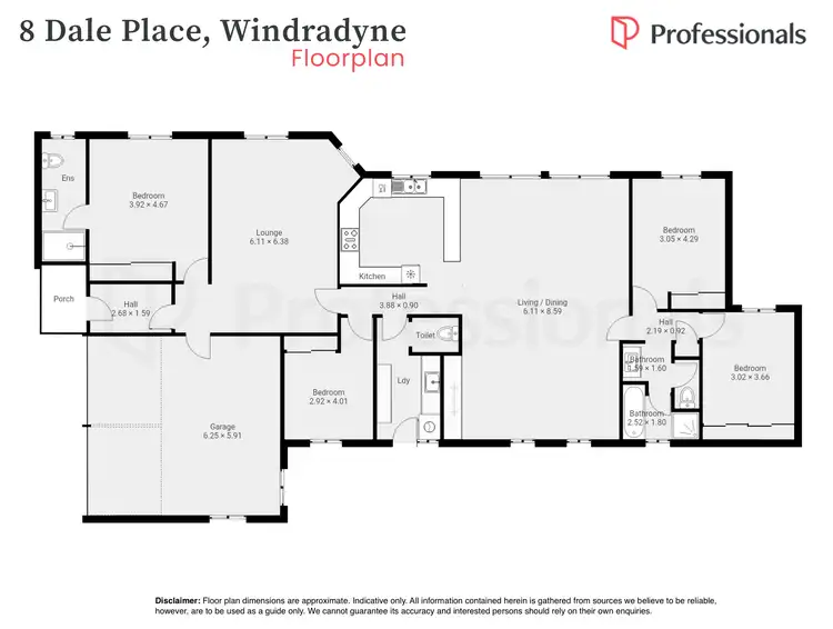 Floorplan of Homely house listing, 8 Dale Place, Bathurst NSW 2795