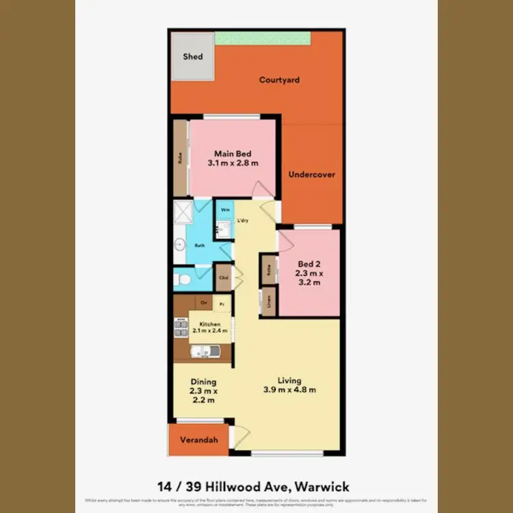 Floorplan of Homely villa listing, 14/39 Hillwood Avenue, Warwick WA 6024