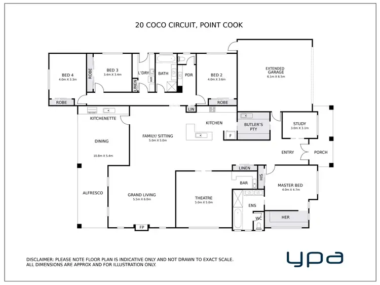 Floorplan of Homely house listing, 20 Coco Circuit, Point Cook VIC 3030