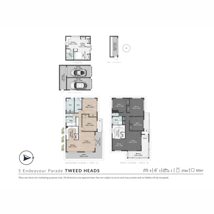 Floorplan of Homely block of units listing, 5 Endeavour Parade, Tweed Heads NSW 2485