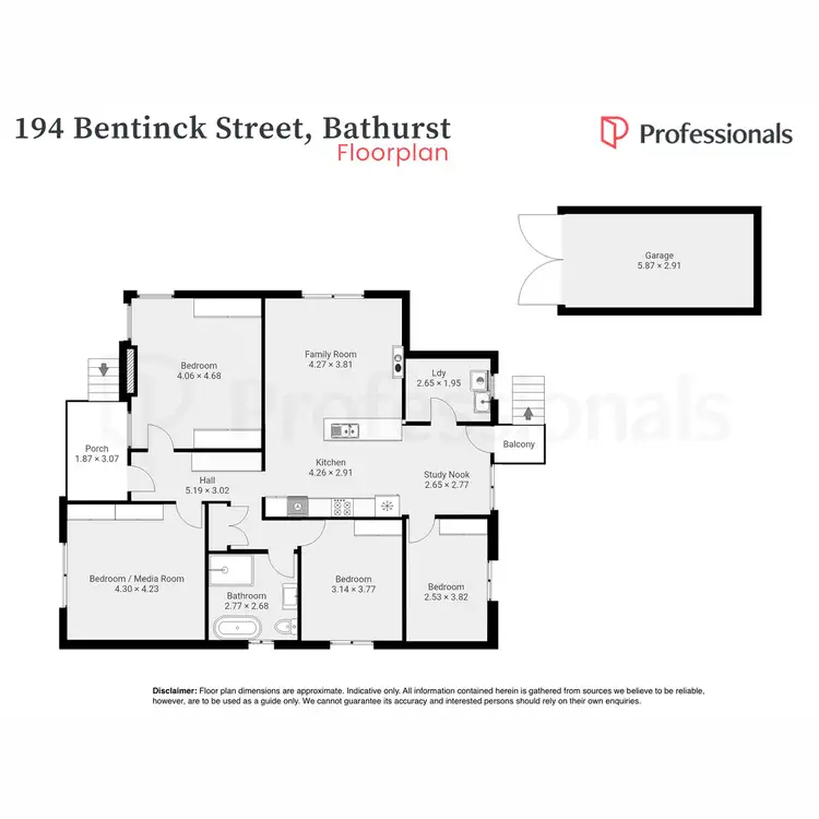 Floorplan of Homely house listing, 194 Bentinck Street, Bathurst NSW 2795