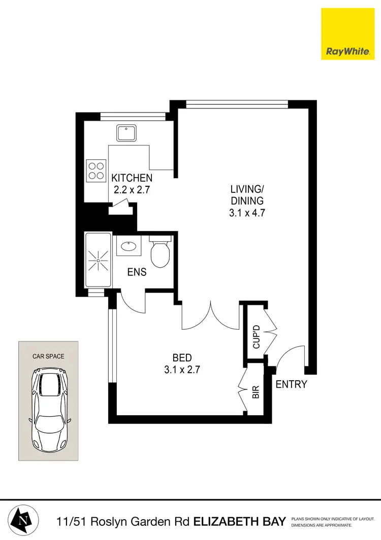 Floorplan of Homely apartment listing, 11/51-59 Roslyn Gardens, Elizabeth Bay NSW 2011