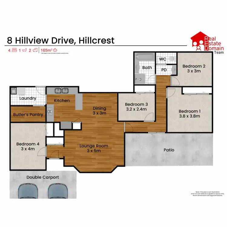 Floorplan of Homely house listing, 8 Hillview Drive, Hillcrest QLD 4118