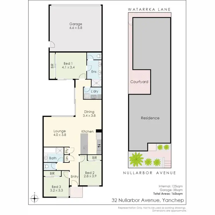 Floorplan of Homely house listing, 32 Nullarbor Avenue, Yanchep WA 6035