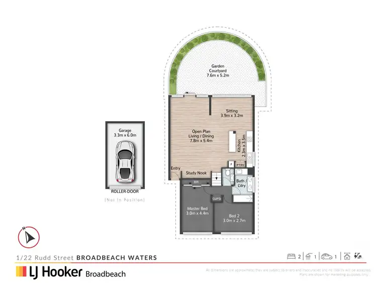 Floorplan of Homely apartment listing, 1/22-26 Rudd Street, Broadbeach Waters QLD 4218