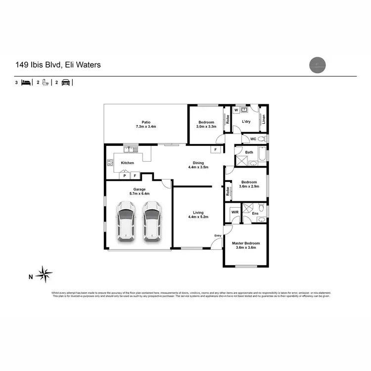 Floorplan of Homely house listing, 149 Ibis Boulevard, Eli Waters QLD 4655