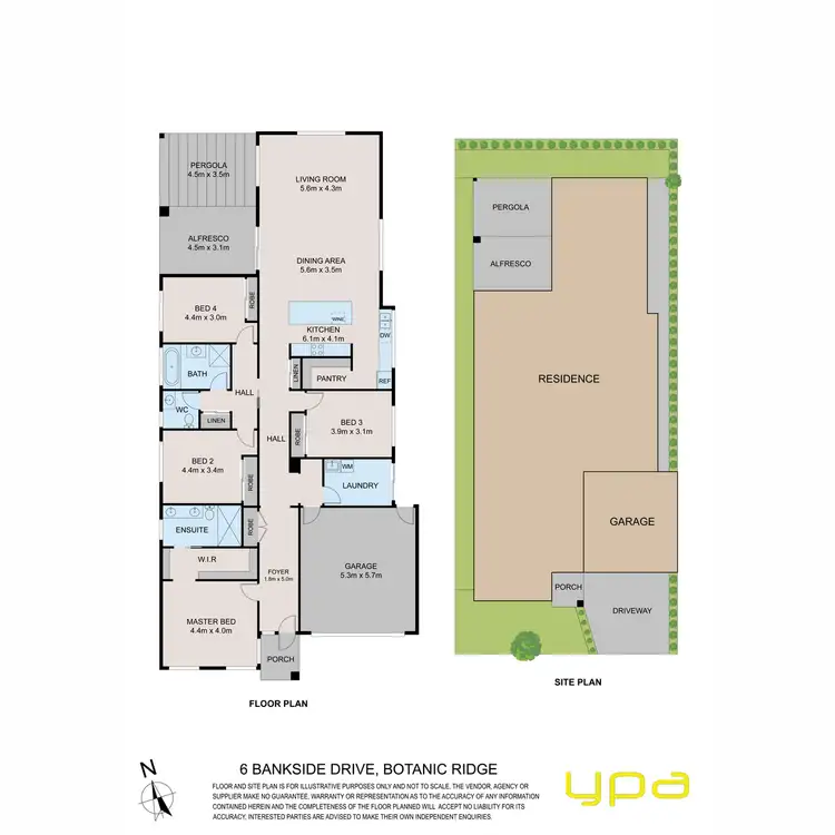 Floorplan of Homely house listing, 6 Bankside Drive, Botanic Ridge VIC 3977