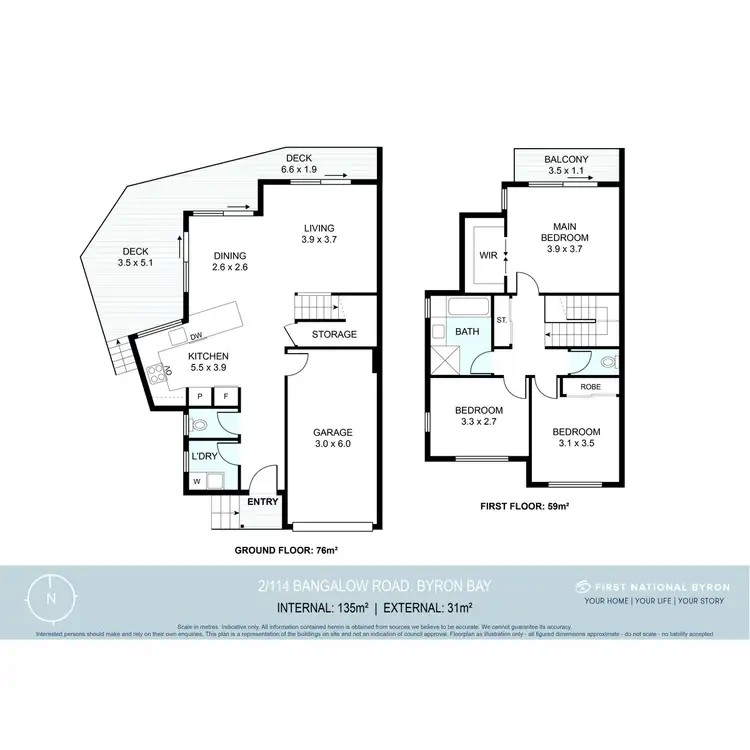 Floorplan of Homely house listing, 2/114 Bangalow Road, Byron Bay NSW 2481