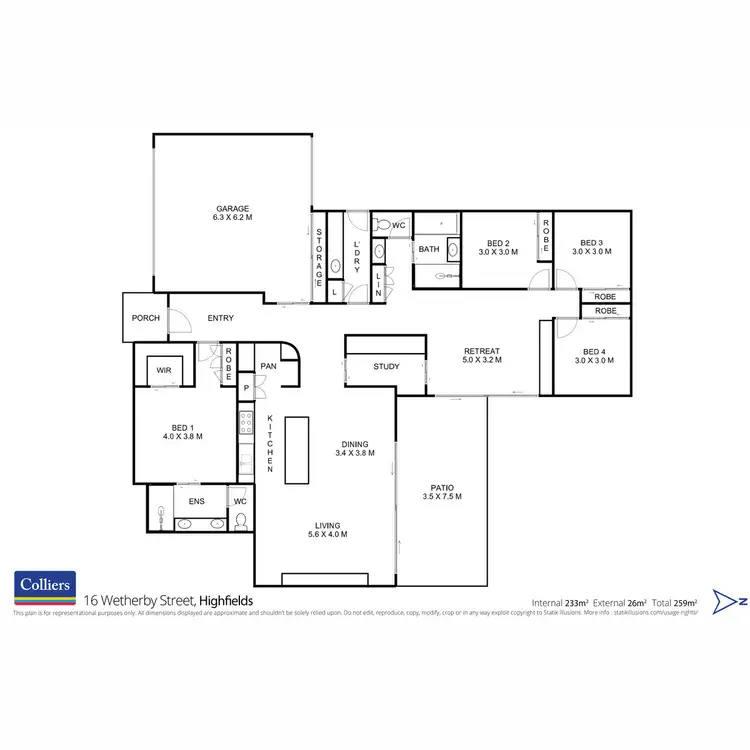 Floorplan of Homely house listing, 16 Wetherby Street, Highfields QLD 4352