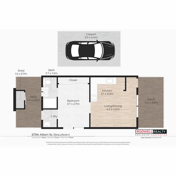 Floorplan of Homely block of units listing, 3/19 Albert Street, Beaudesert QLD 4285