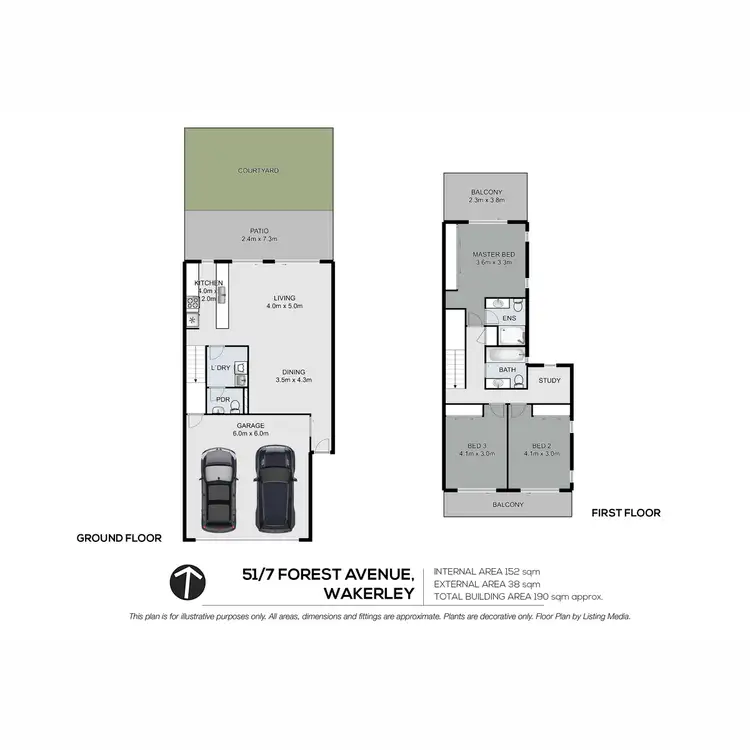 Floorplan of Homely townhouse listing, 51/7 Forest Avenue, Wakerley QLD 4154
