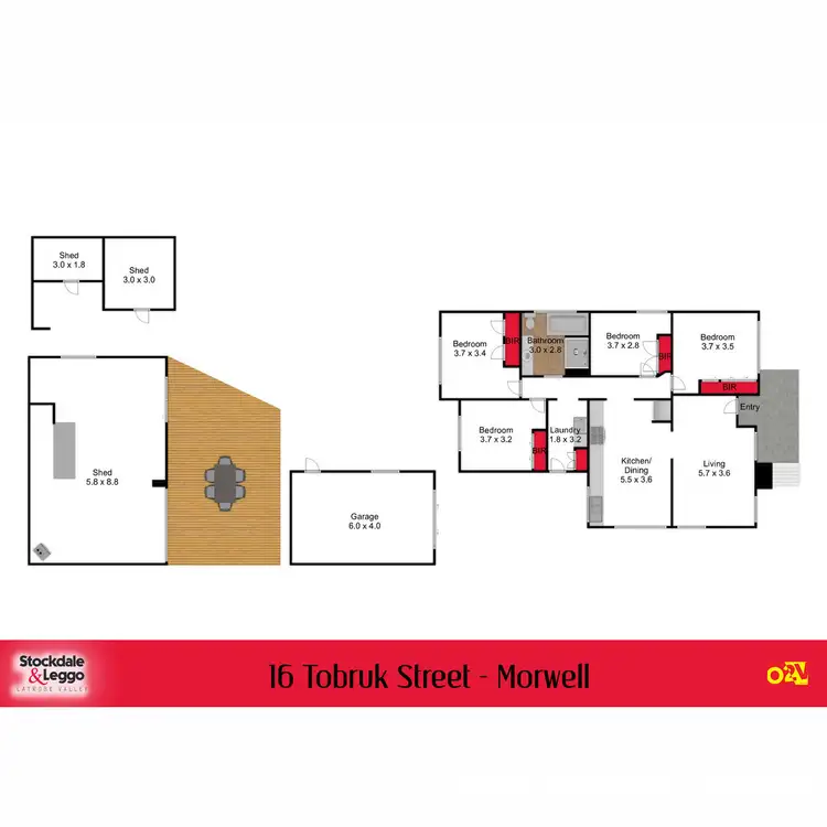 Floorplan of Homely house listing, 16 Tobruk Street, Morwell VIC 3840