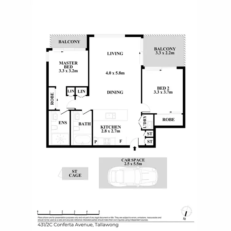 Floorplan of Homely unit listing, C431//2 Conferta Avenue, Tallawong NSW 2762
