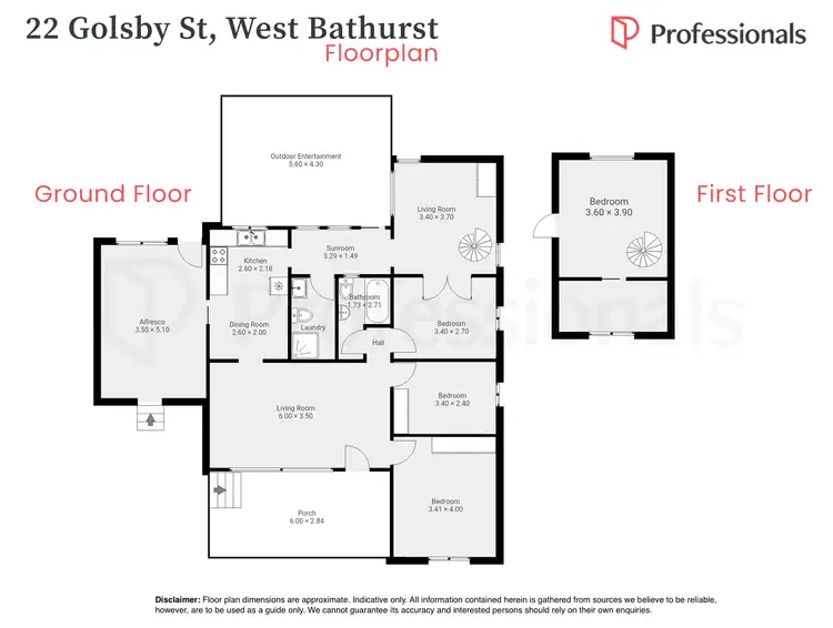 Floorplan of Homely house listing, 22 Golsby Street, West Bathurst NSW 2795
