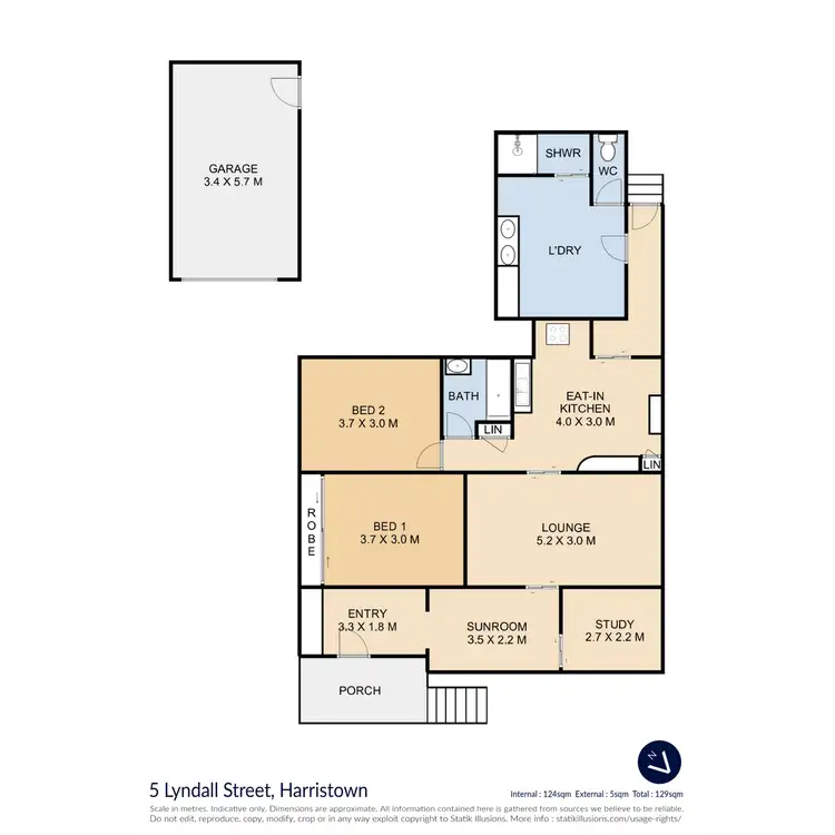 Floorplan of Homely house listing, 5 Lyndall Street, Harristown QLD 4350