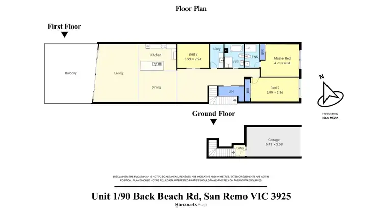 Floorplan of Homely apartment listing, 1/90 Back Beach Road, San Remo VIC 3925