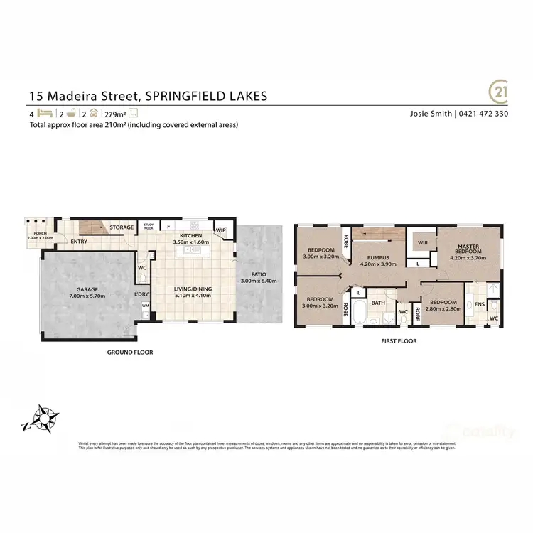 Floorplan of Homely house listing, 15 Madeira Street, Springfield Lakes QLD 4300