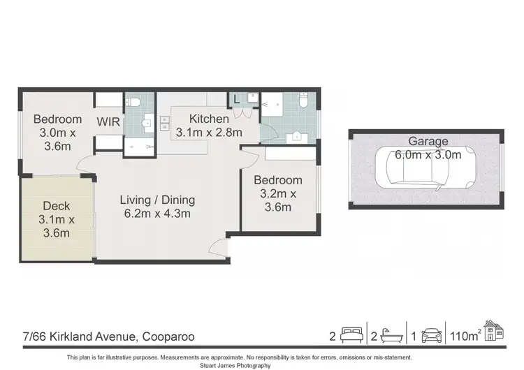 Floorplan of Homely unit listing, 7/66 Kirkland Avenue, Coorparoo QLD 4151