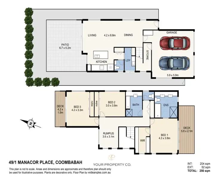 Floorplan of Homely unit listing, 49/1 Manacor Place, Coombabah QLD 4216