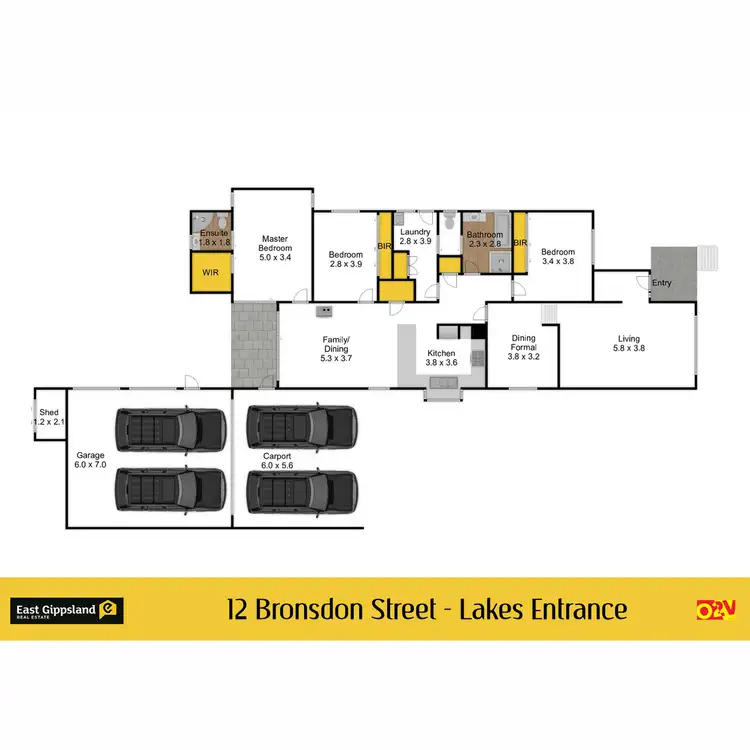Floorplan of Homely house listing, 12 Bronsdon Street, Lakes Entrance VIC 3909