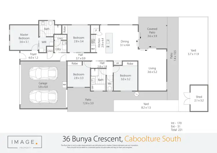 Floorplan of Homely house listing, 36 Bunya Crescent, Caboolture South QLD 4510