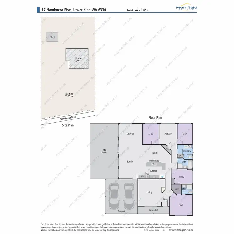 Floorplan of Homely house listing, 17 Nambucca Rise, Lower King WA 6330