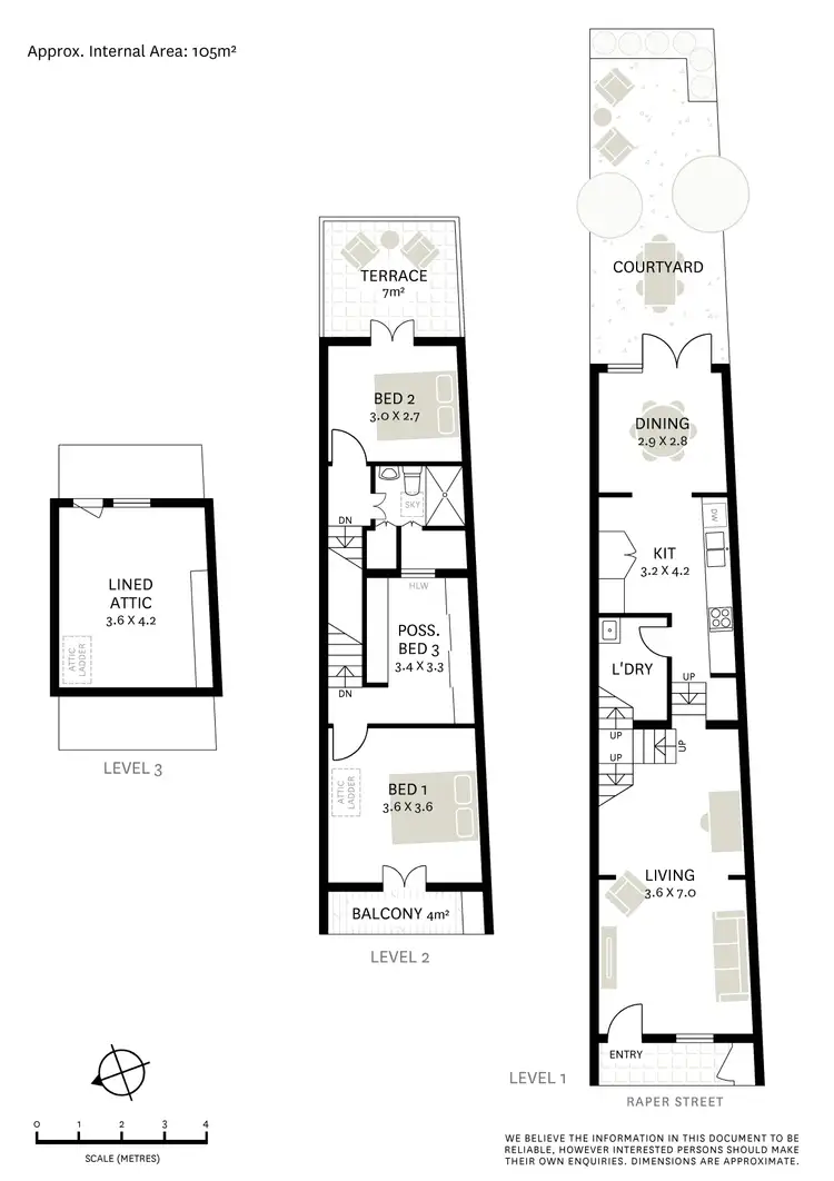 Floorplan of Homely terrace listing, 8 Raper Street, Surry Hills NSW 2010