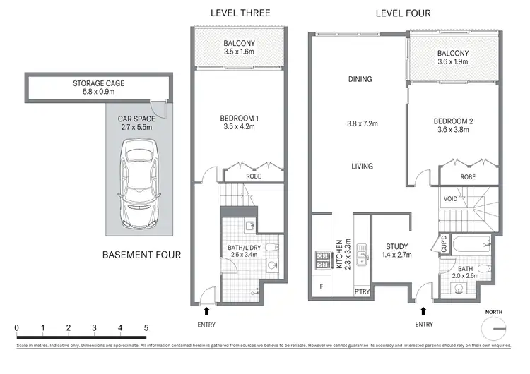 Floorplan of Homely apartment listing, 403/38 Hickson Road, Sydney NSW 2000