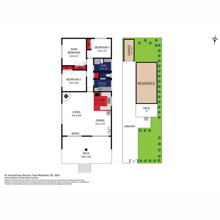 Floorplan of Homely house listing, 41 Summerhays Avenue, Cape Woolamai VIC 3925