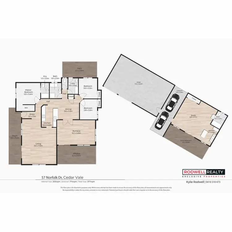 Floorplan of Homely rural property listing, 57 - 61 Norfolk Drive, Cedar Vale QLD 4285