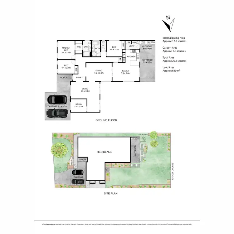 Floorplan of Homely house listing, 3 Palm Vista Drive, Safety Beach VIC 3936