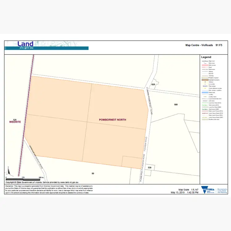 Floorplan of Homely rural property listing, Oppenheims Outlet Road, Pomborneit North VIC 3260