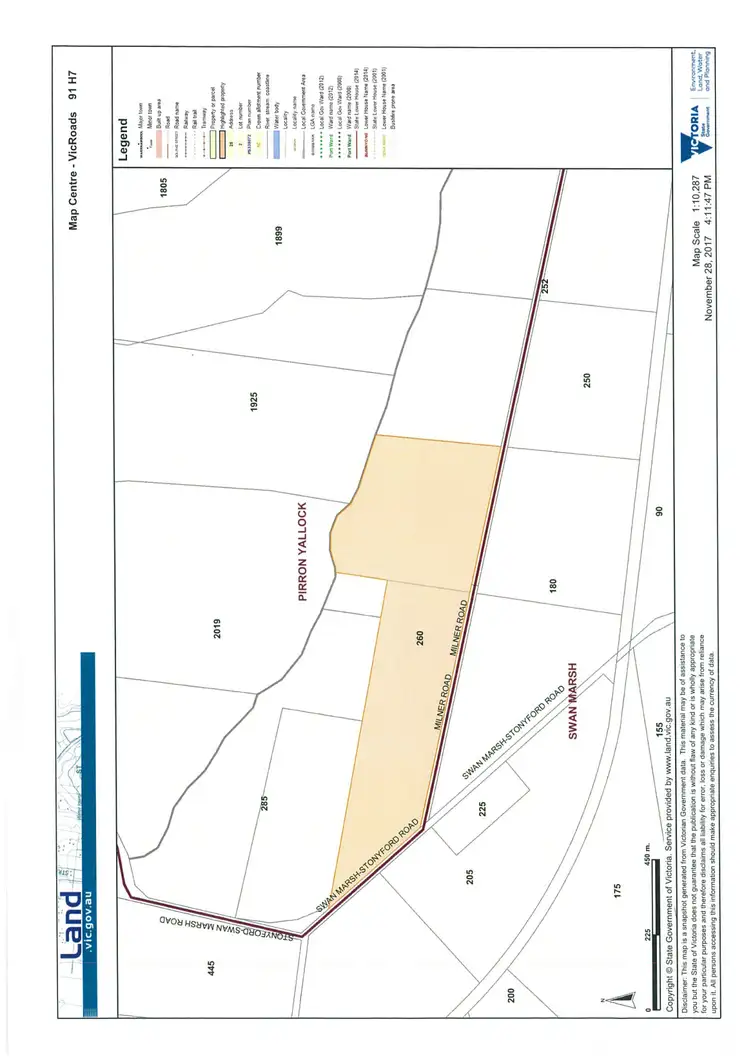 Floorplan of Homely rural property listing, 260 Swan Marsh-Stonyford Road, Pirron Yallock VIC 3249