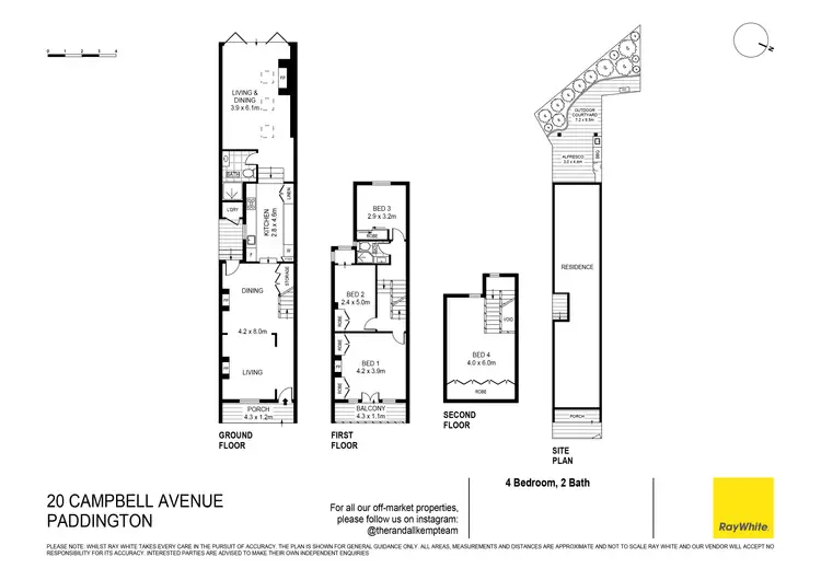 Floorplan of Homely house listing, 20 Campbell Avenue, Paddington NSW 2021