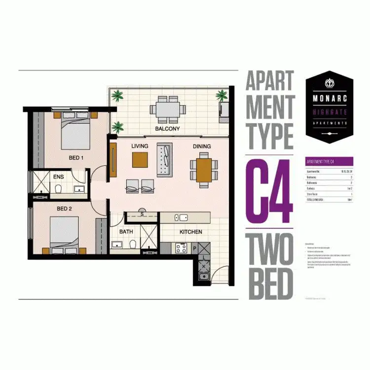 Floorplan of Homely apartment listing, 15/103 Harold Street, Highgate WA 6003