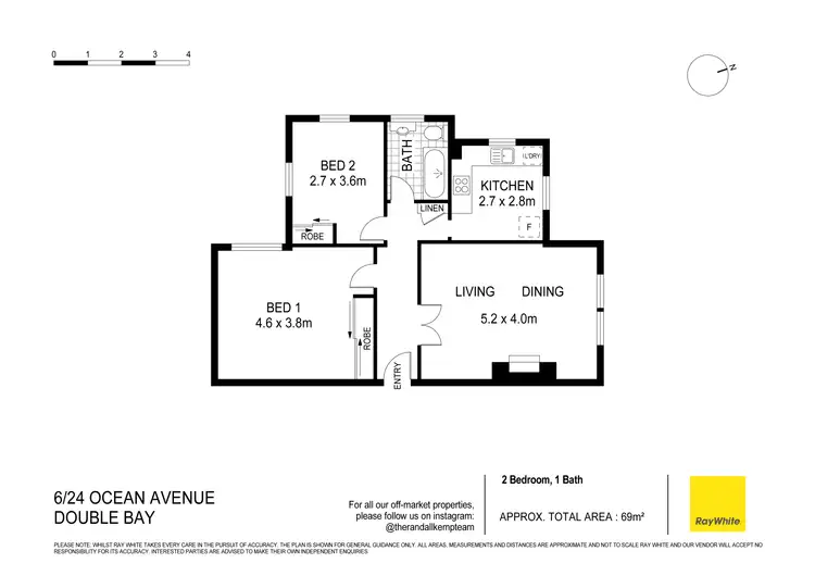 Floorplan of Homely apartment listing, 6/24 Ocean Avenue, Double Bay NSW 2028