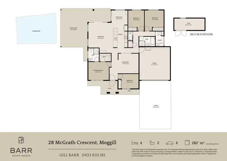 Floorplan of Homely house listing, 28 Mcgrath Court, Moggill QLD 4070