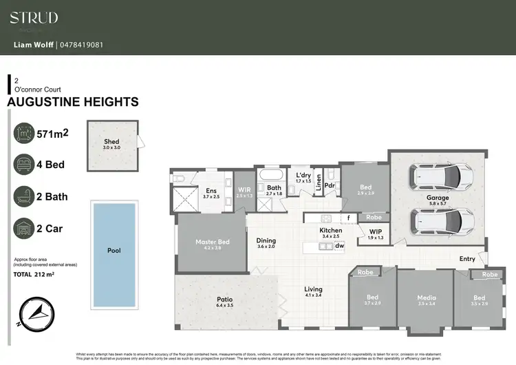 Floorplan of Homely house listing, 2 O'connor Court, Augustine Heights QLD 4300