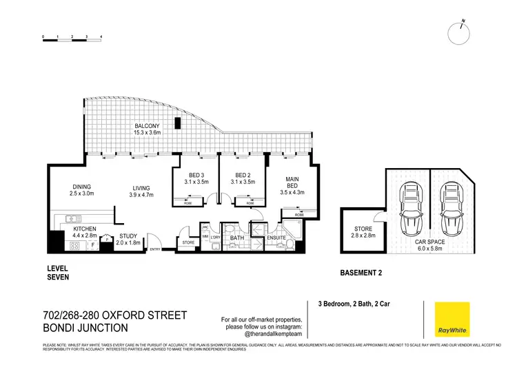 Floorplan of Homely apartment listing, 702/268-280 Oxford Street, Bondi Junction NSW 2022