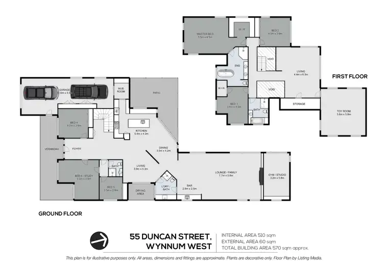 Floorplan of Homely house listing, 55 Duncan Street, Wynnum West QLD 4178
